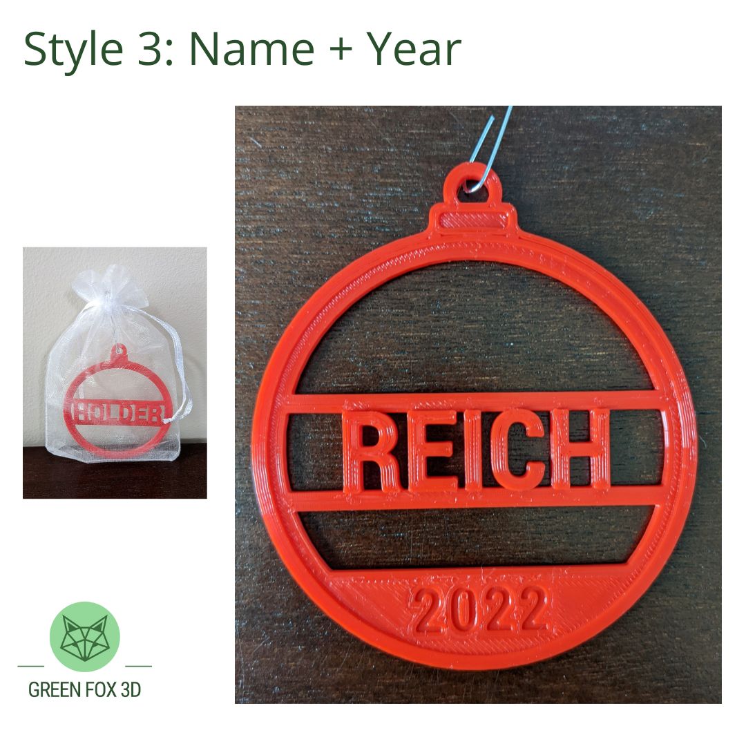 Personalized Holiday Ornament