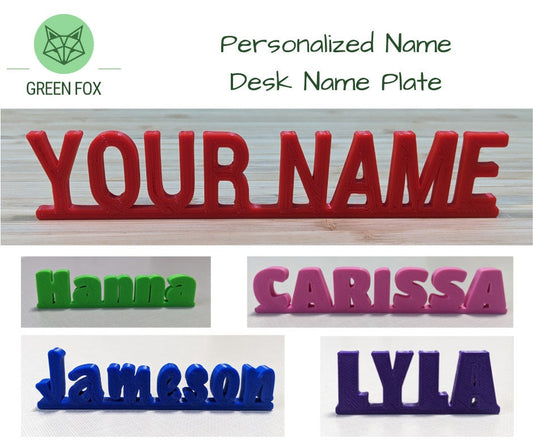 Personalized Name Sign {standing name plate}