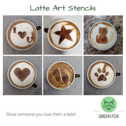 Latte Art Stencil | Coffee Stencil | Cookie Decorating {single or multi pack}