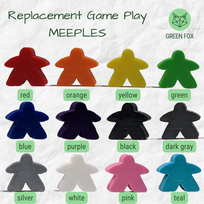 Replacement Meeples | Custom Colour Game Pieces | Mix and Match Sets